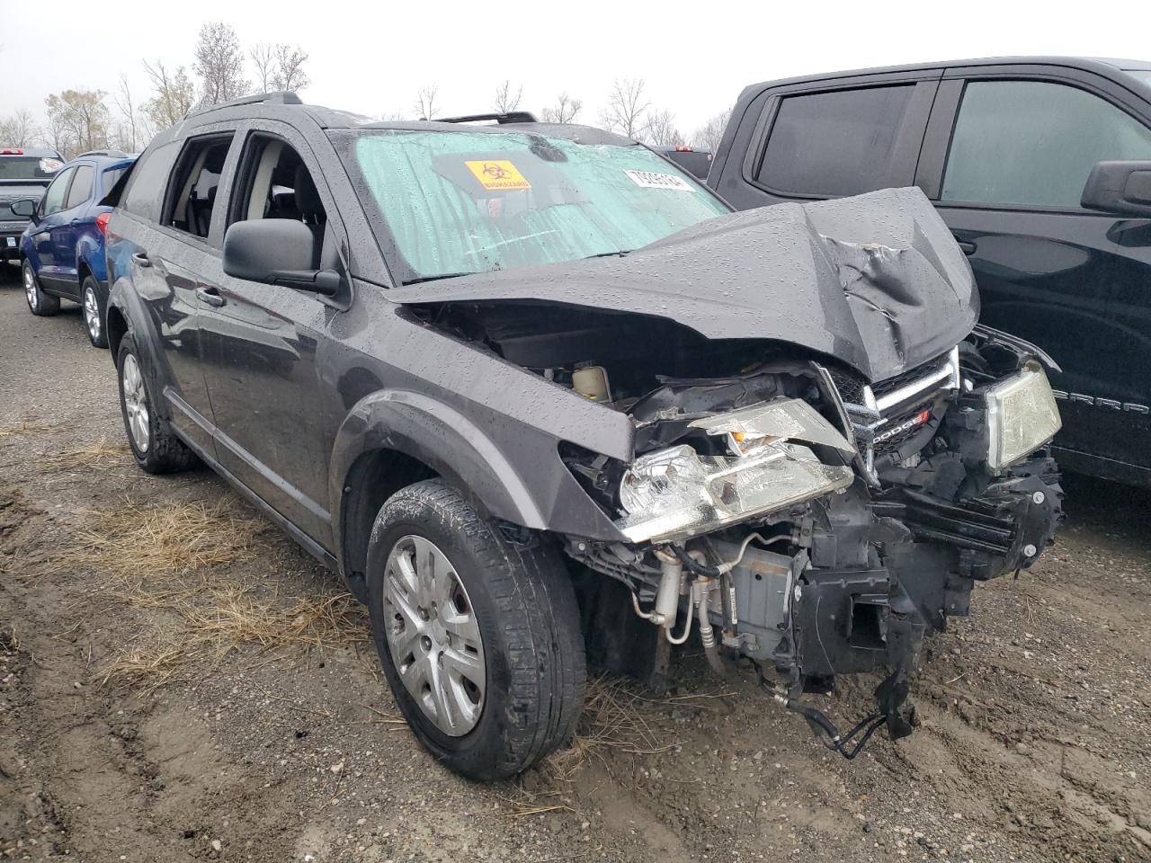2018 Dodge Journey VIN 3C4PDCAB7JT498612 Copart auction photo, front end / top/roof damage thumbnail 4