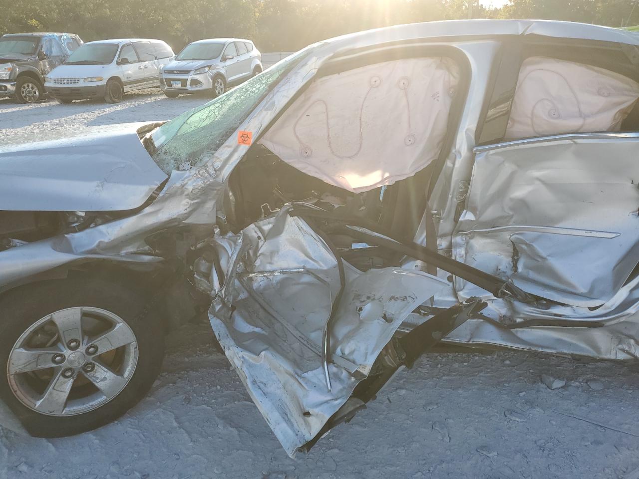 2013 Chevrolet Malibu VIN 1G11B5SA1DF124288 Copart auction photo, all over damage thumbnail 7