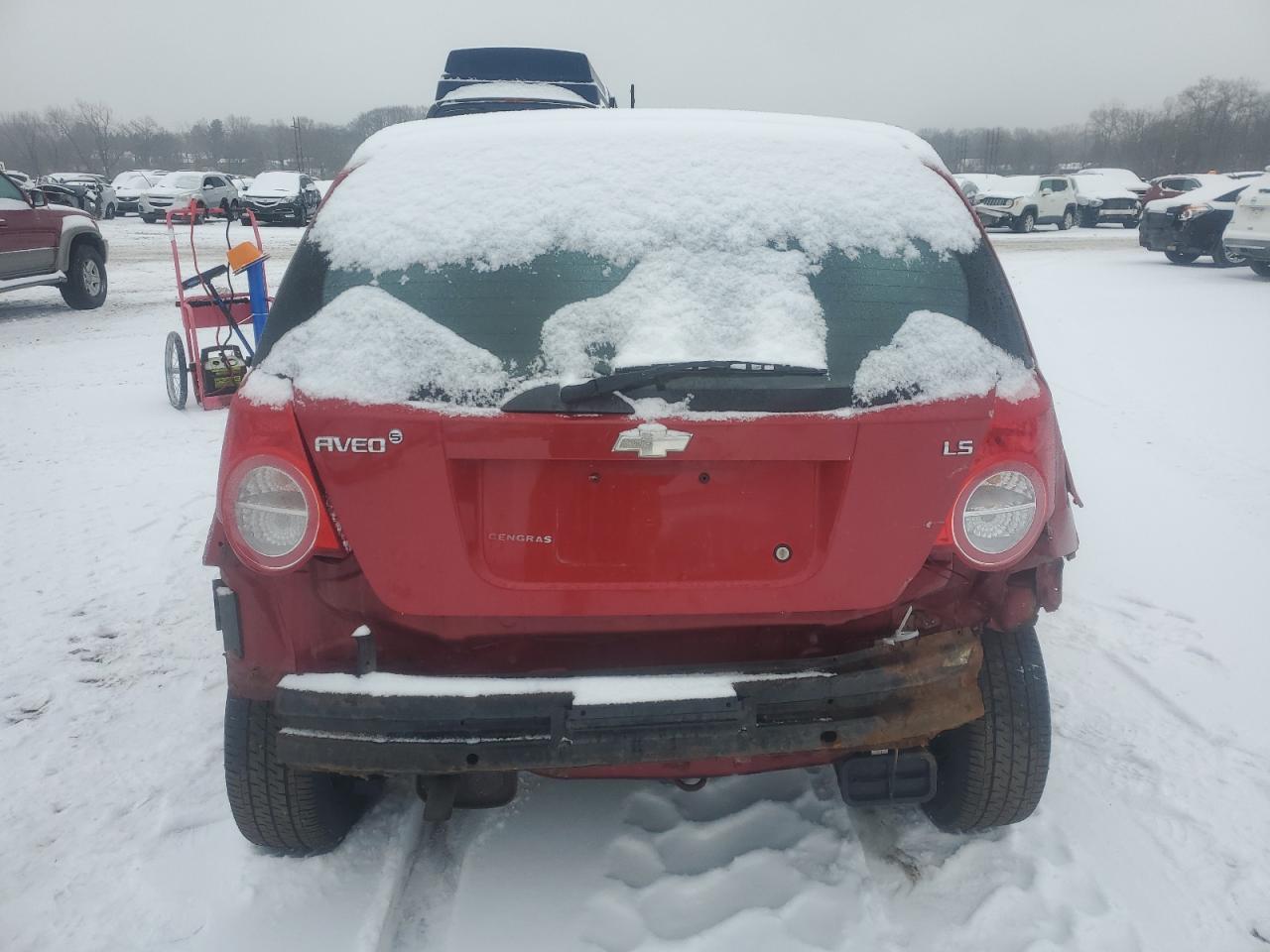 2009 Chevrolet Aveo VIN KL1TD66E39B618851 Copart auction photo, rear end damage thumbnail 6