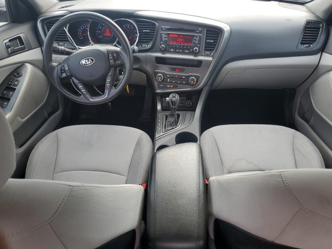 2013 KIA Optima VIN KNAGM4A75D5336819 Copart auction photo, top/roof damage thumbnail 8