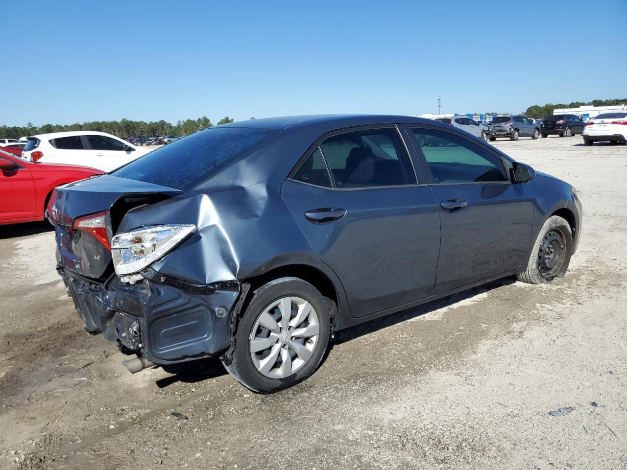 2014 Toyota Corolla VIN 2T1BURHE5EC224038 Copart auction photo, rear end damage thumbnail 3