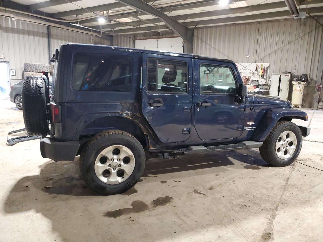 2013 Jeep Wrangler VIN 1C4HJWEG4DL574761 Copart auction photo, side damage thumbnail 3