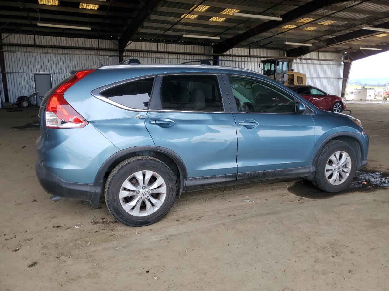 2014 Honda CR-V VIN 2HKRM3H7XEH502751 Copart auction photo, rear end / side damage thumbnail 3