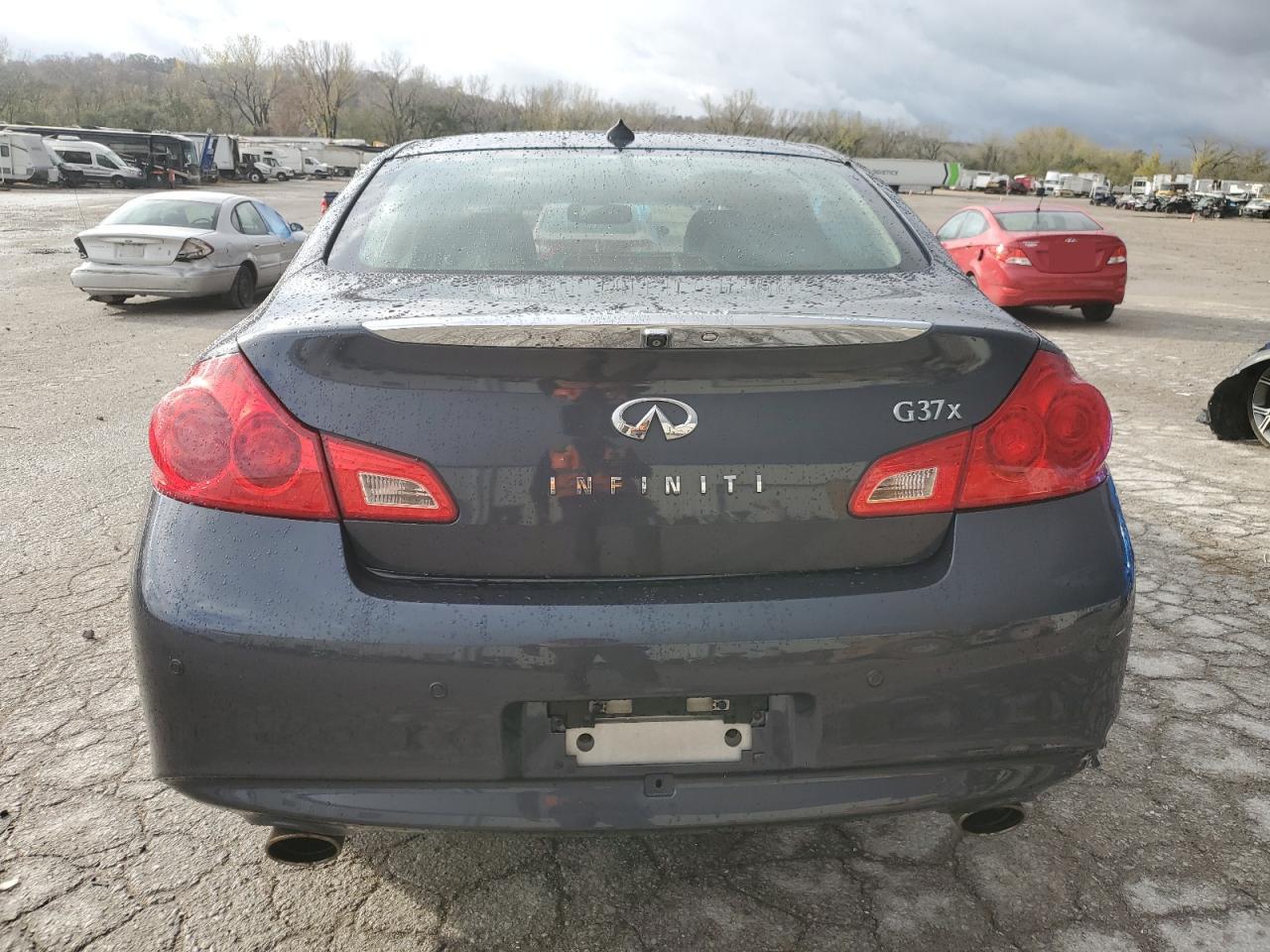 2011 Infiniti G VIN JN1CV6AR3BM355418 Copart auction photo, rear end damage thumbnail 6