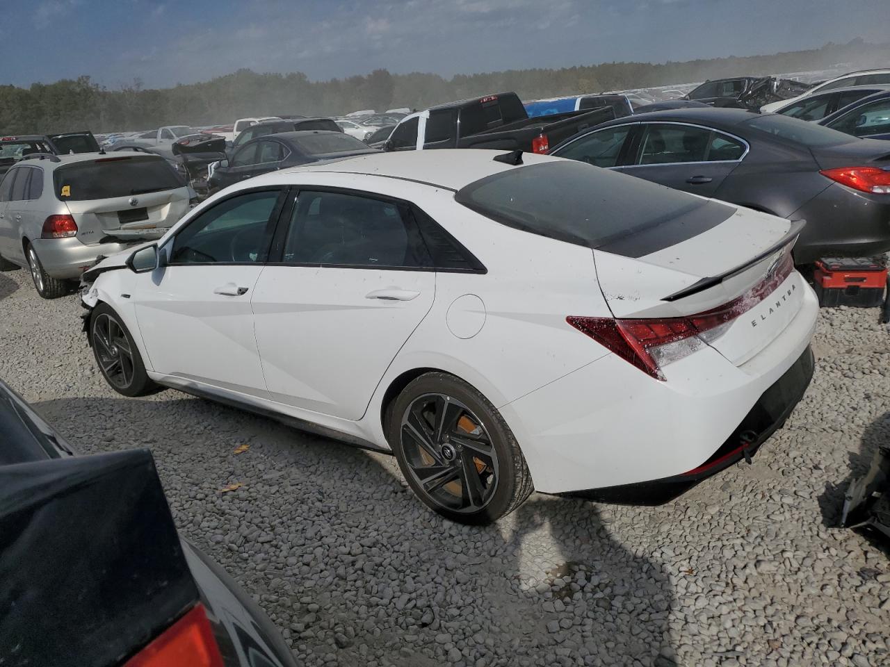 2023 Hyundai Elantra VIN KMHLR4AF9PU517566 Copart auction photo, front end damage thumbnail 2