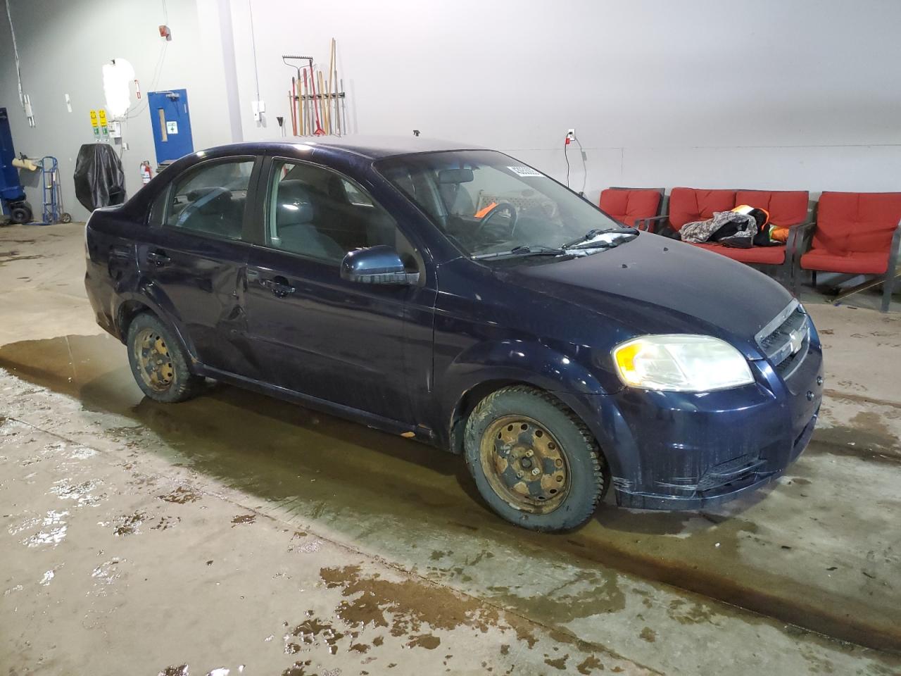 2009 Chevrolet Aveo VIN 3G1TV55E29L125011 Copart auction photo, mechanical damage thumbnail 4