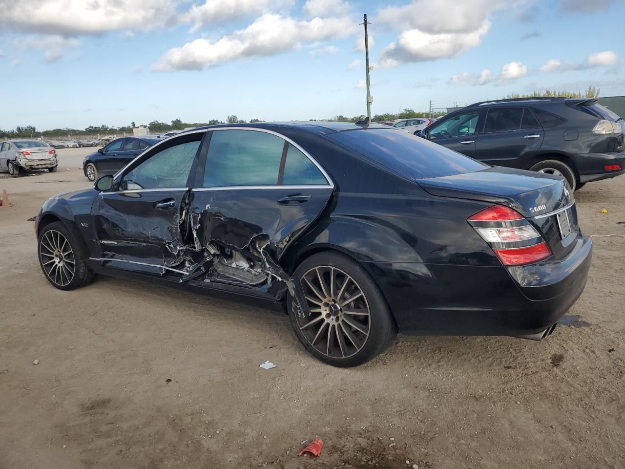 2008 Mercedes-Benz S-klasse VIN WDDNG76X78A209598 Copart auction photo, all over damage thumbnail 2