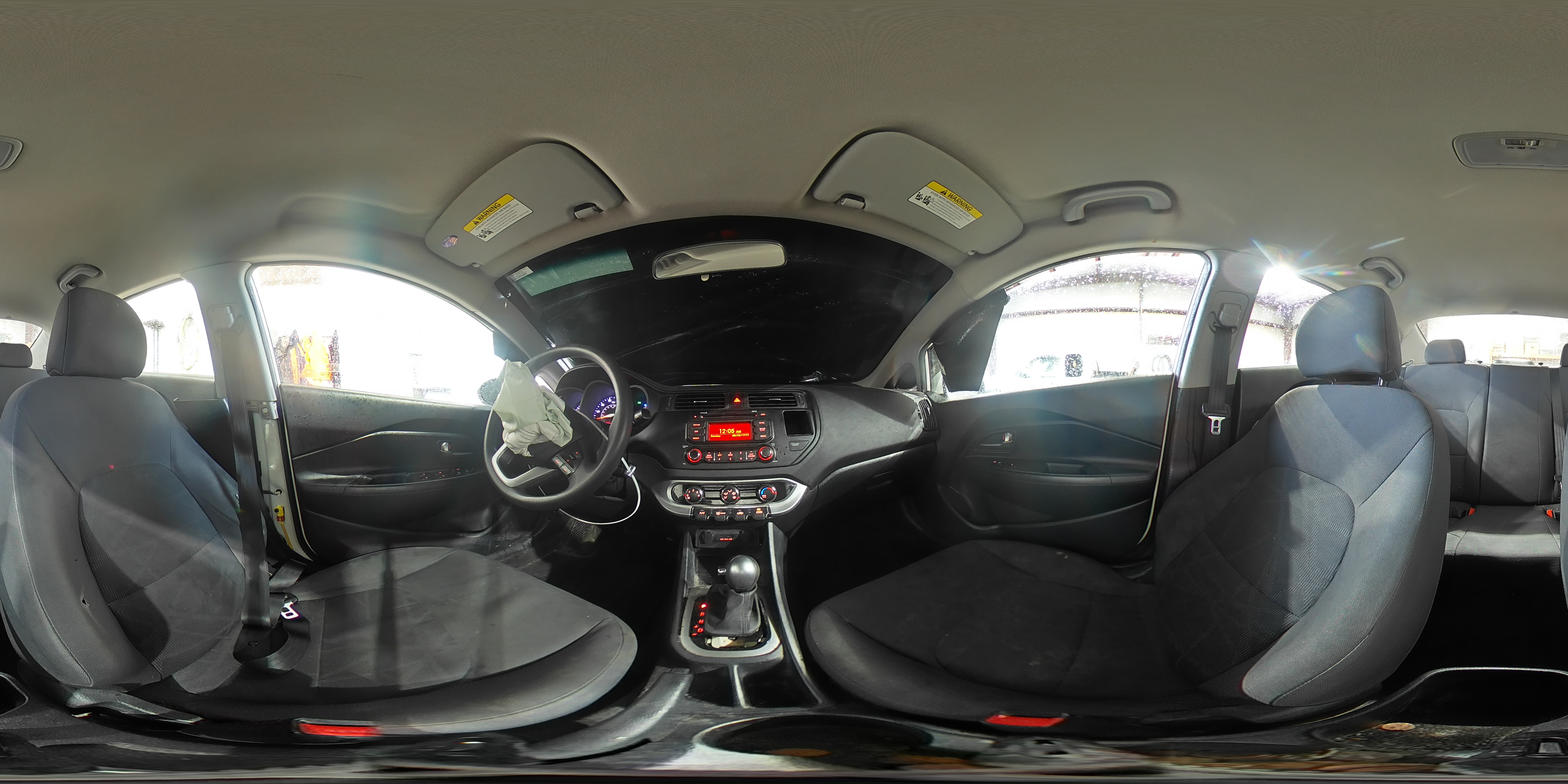 2015 KIA Rio VIN KNADM4A30F6424948 Copart auction photo, front end damage thumbnail 14
