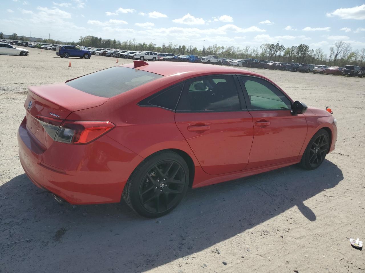 2024 Honda Civic VIN 2HGFE2F57RH515372 Copart auction photo, side / minor dent/scratches damage thumbnail 3