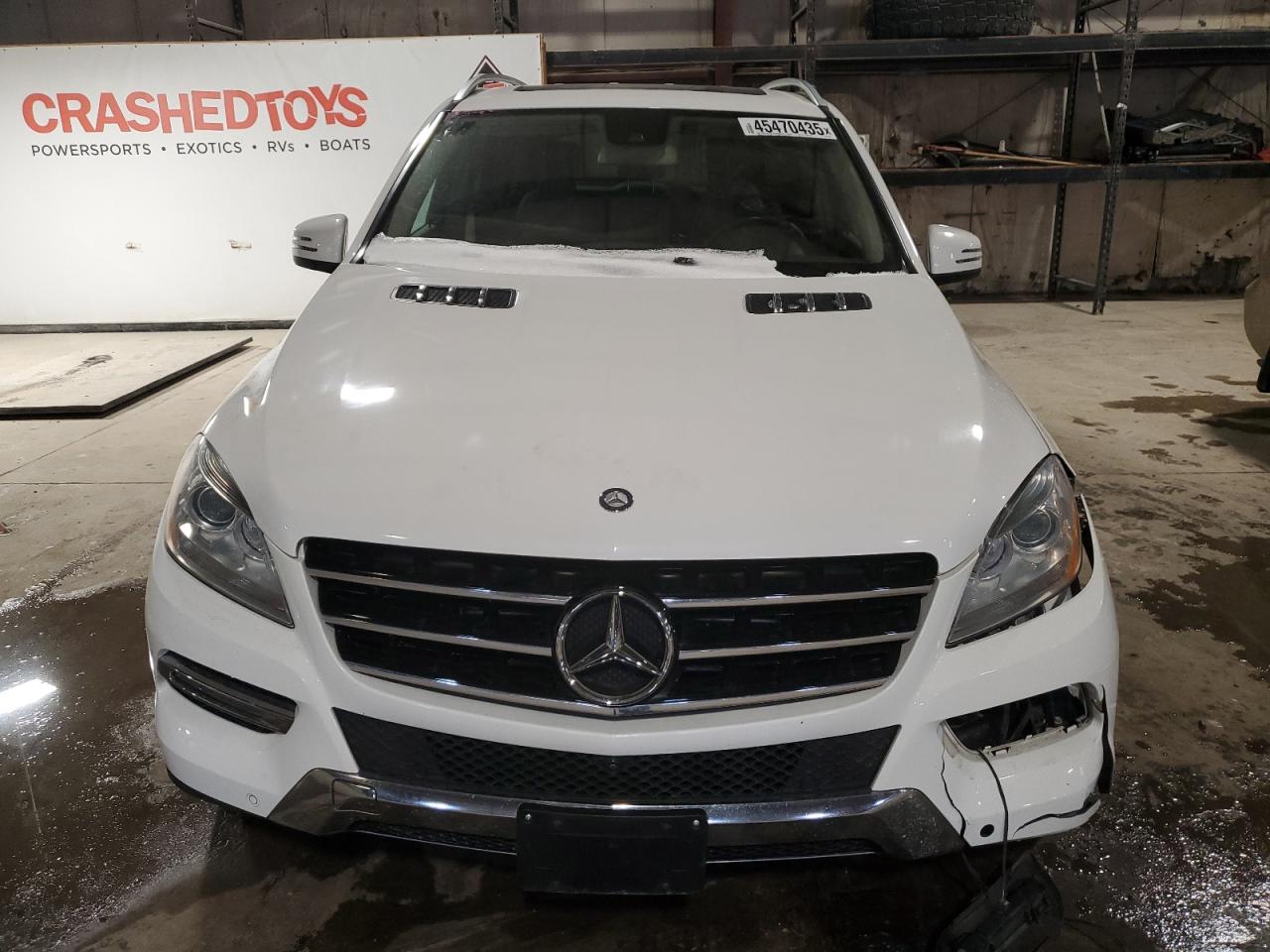 2014 Mercedes-Benz M-klasse VIN 4JGDA2EB2EA286578 Copart auction photo, front end / undercarriage damage thumbnail 5