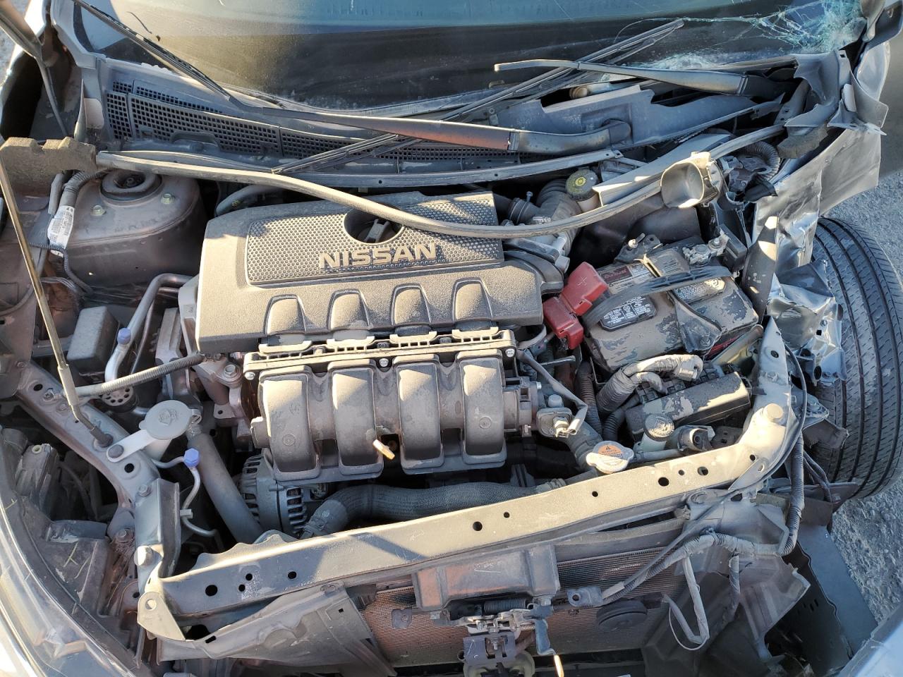 2019 Nissan Sentra VIN 3N1AB7AP5KY378569 Copart auction photo, front end damage thumbnail 11