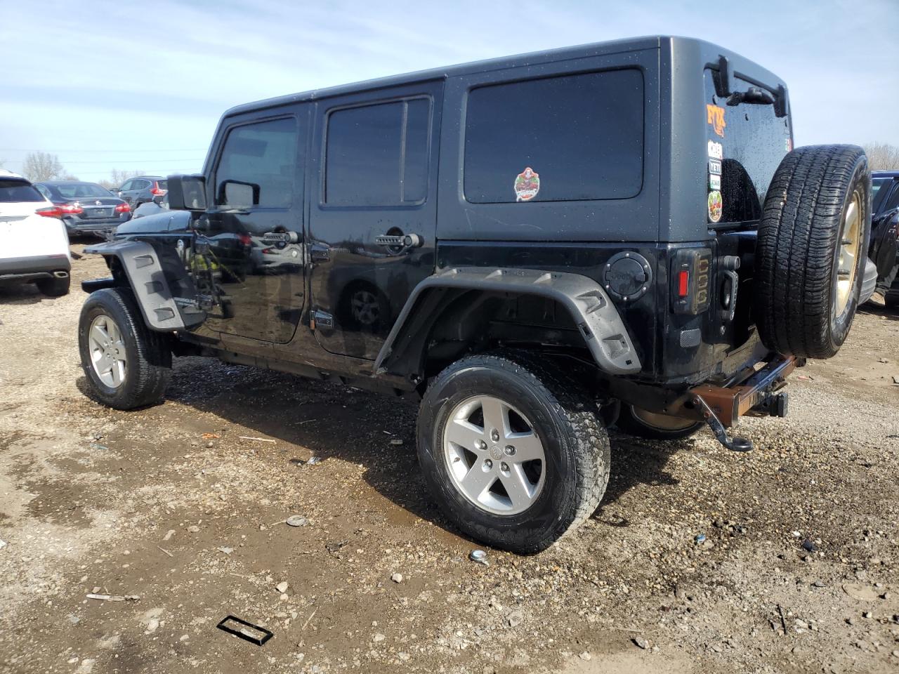 2015 Jeep Wrangler VIN 1C4BJWDG7FL684746 Copart auction photo, vandalism damage thumbnail 2