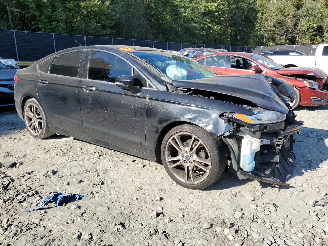 2013 Ford Fusion VIN 3FA6P0K9XDR302358 Copart auction photo, front end damage thumbnail 4