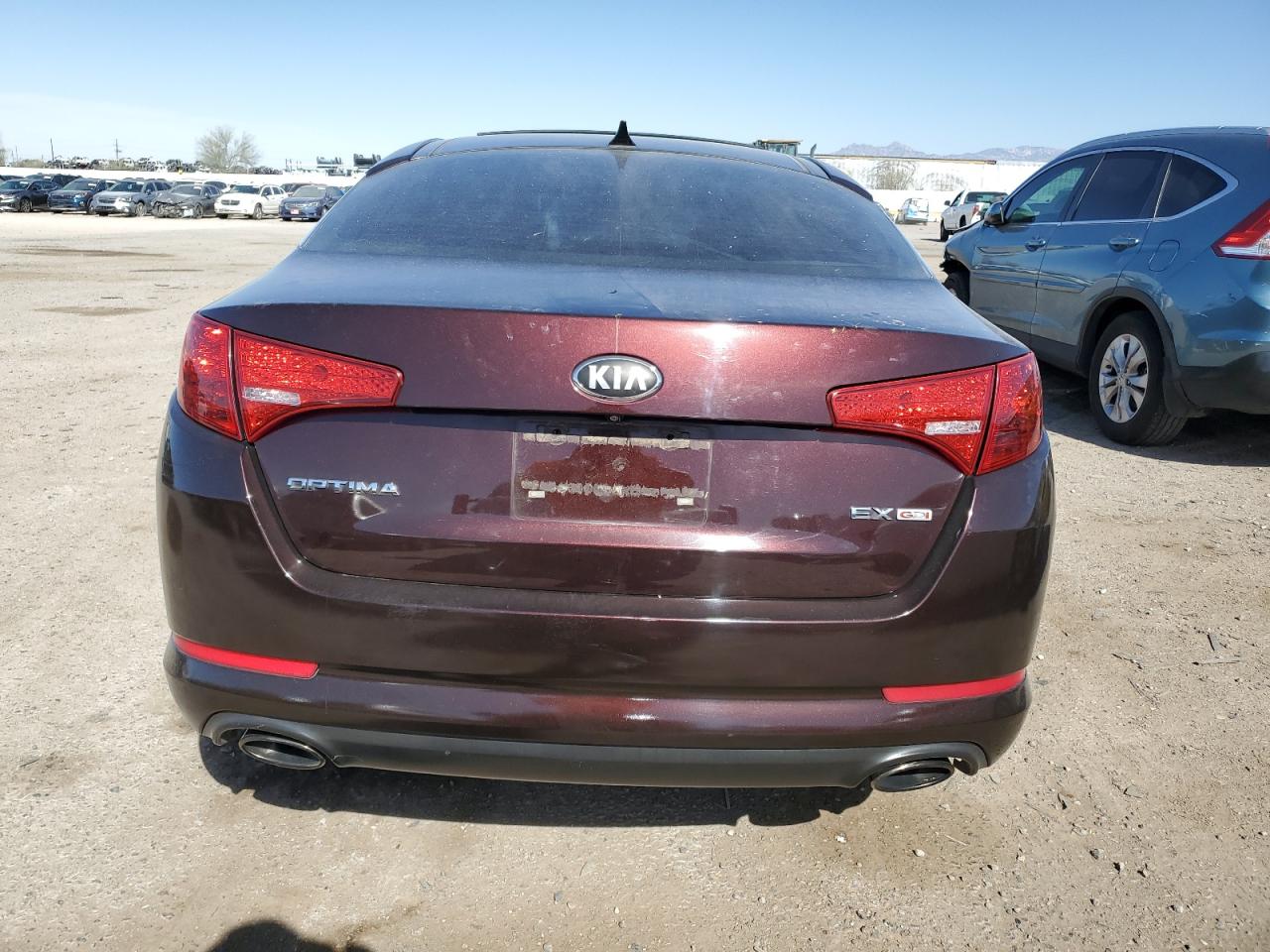 2013 KIA Optima VIN 5XXGN4A71DG211313 Copart auction photo, front end / side damage thumbnail 6