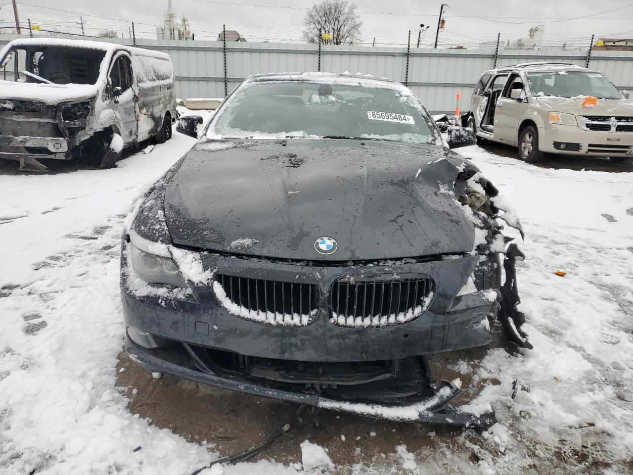 2010 BMW 6er VIN WBAEA5C59ACV93748 Copart auction photo, front end damage thumbnail 5