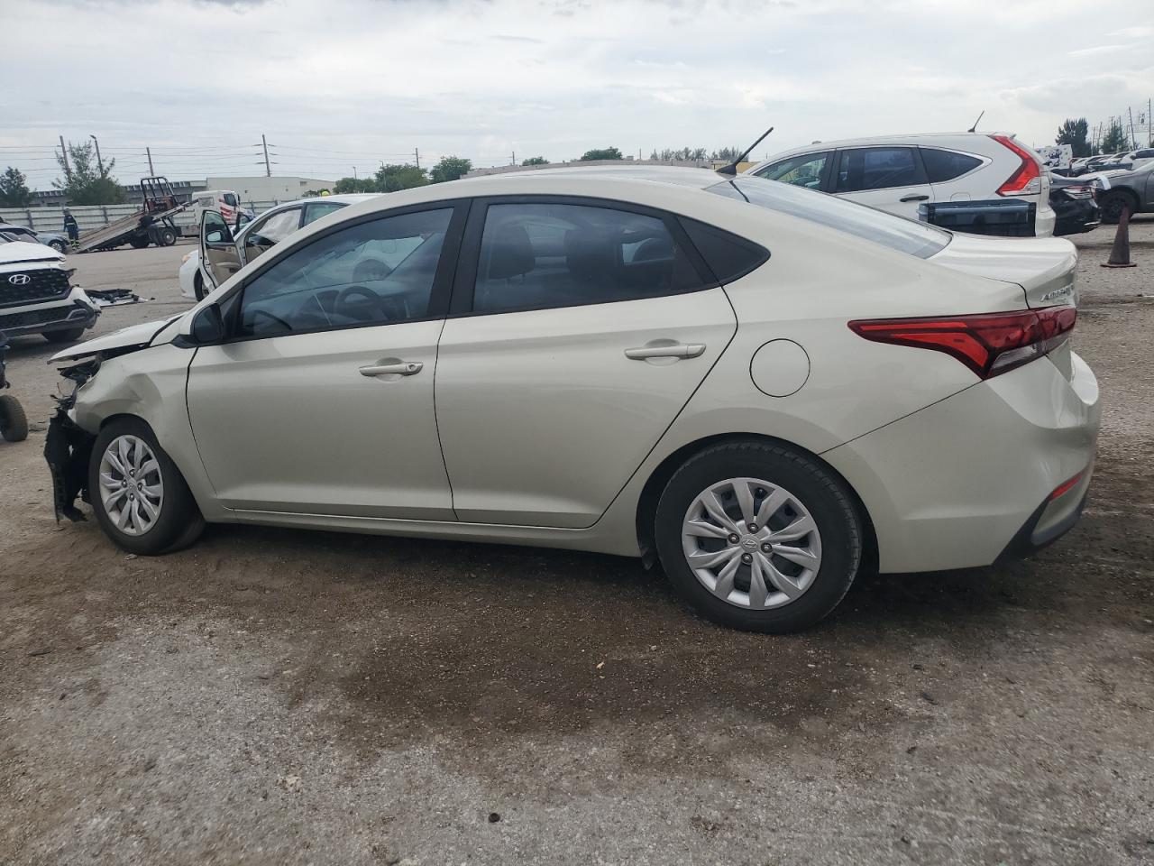 2019 Hyundai Accent VIN 3KPC24A36KE049463 Copart auction photo, front end damage thumbnail 2