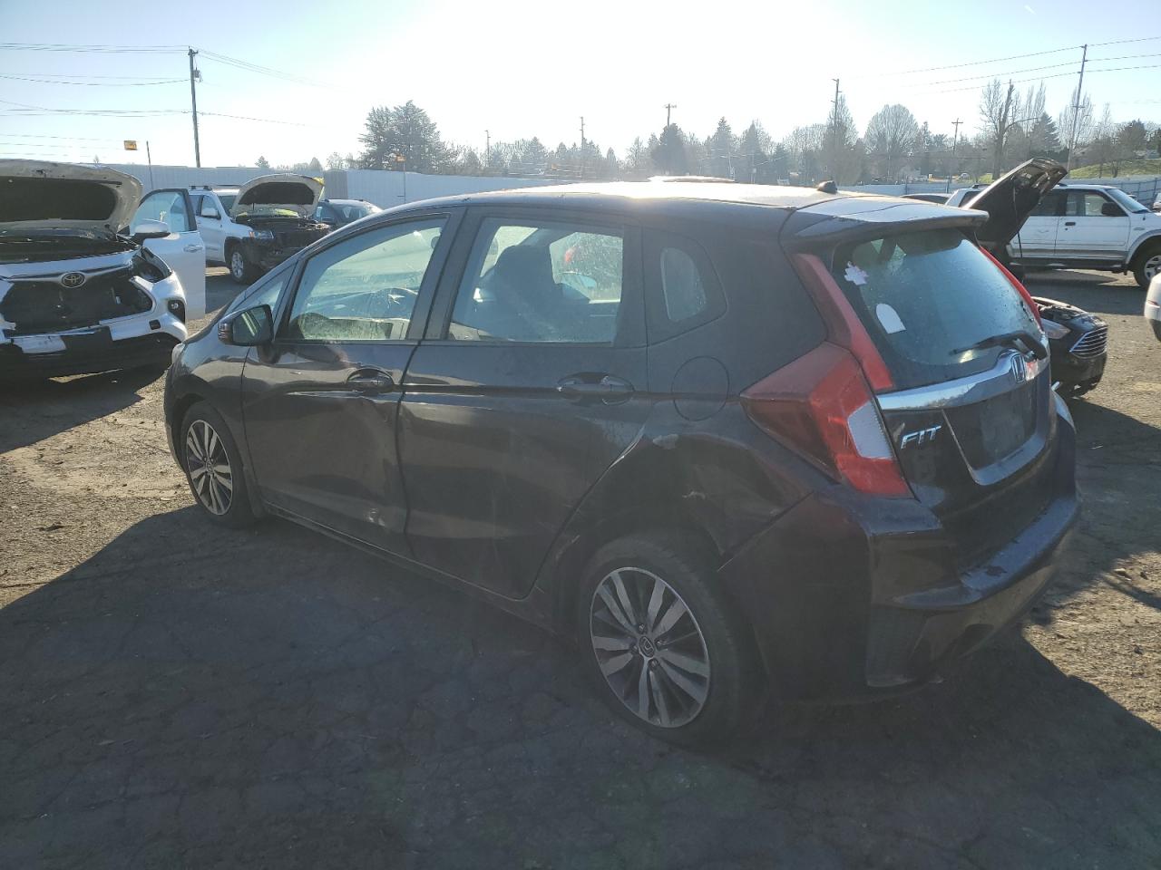 2015 Honda Fit VIN 3HGGK5H86FM730356 Copart auction photo, side damage thumbnail 2