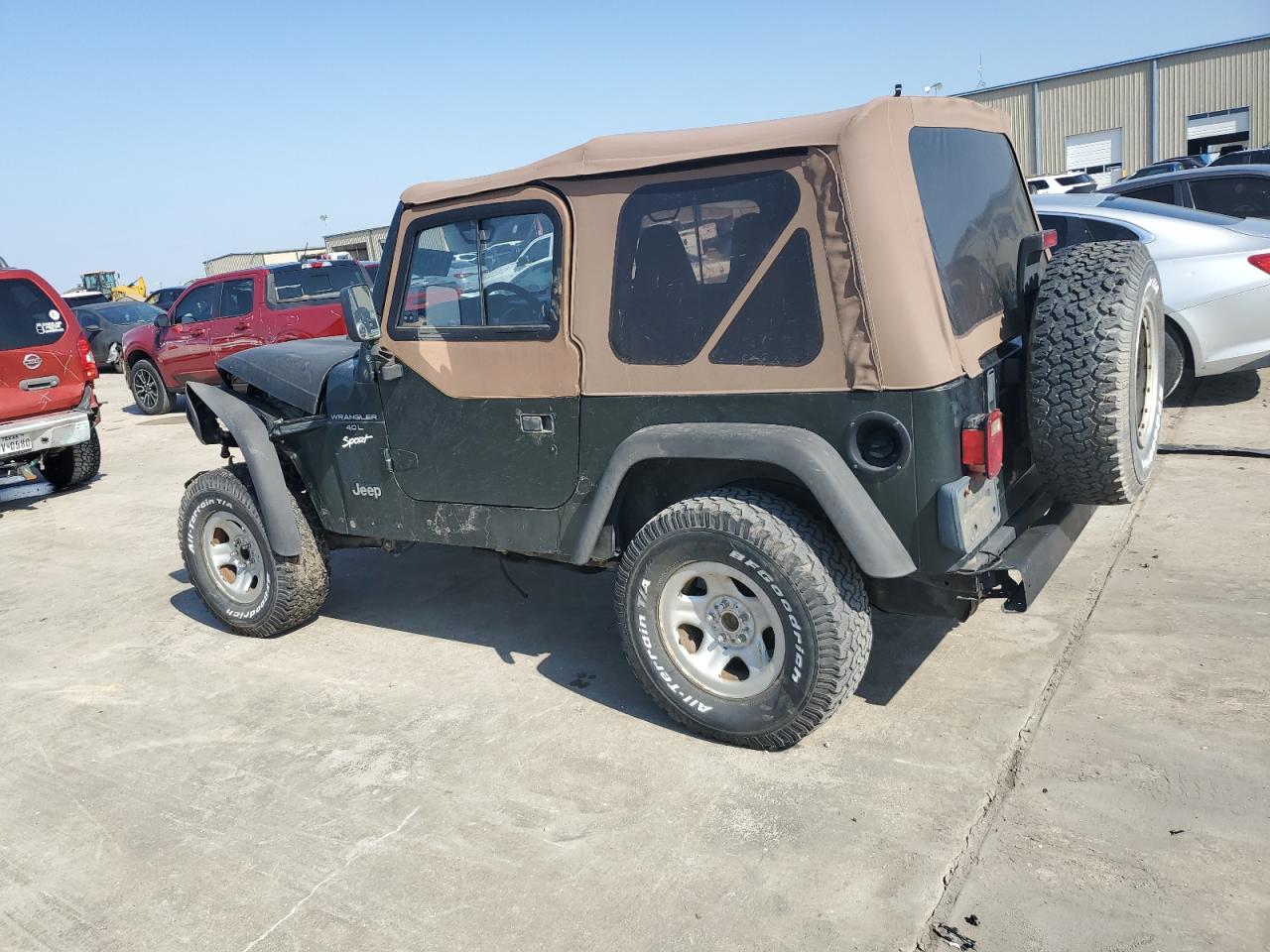 1997 Jeep Wrangler VIN 1J4FY19S3VP444754 Copart auction photo, front end damage thumbnail 2