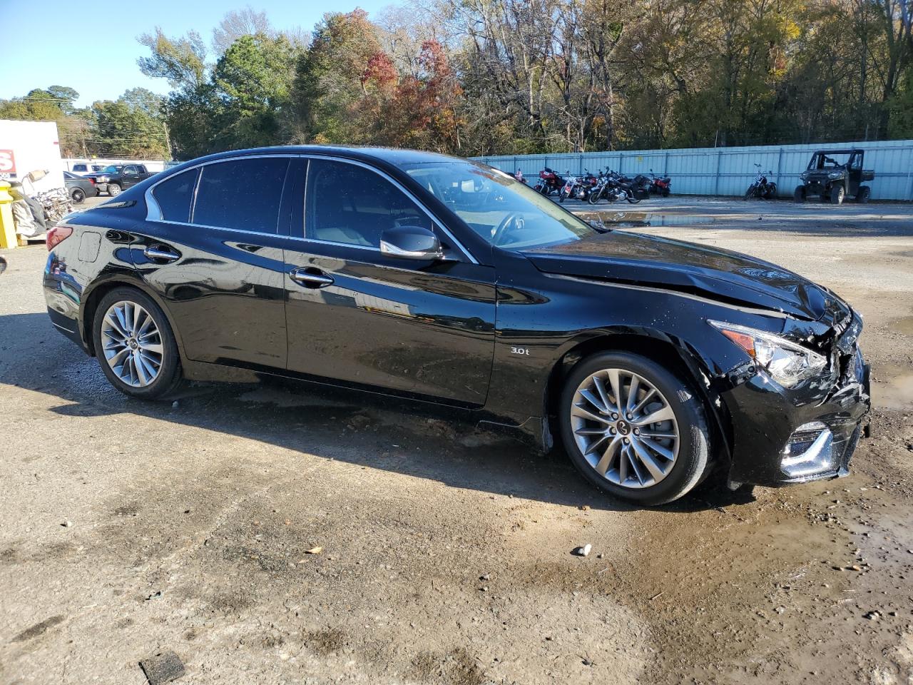 2020 Infiniti Q50 VIN JN1EV7AP3LM201869 Copart auction photo, front end / side damage thumbnail 4