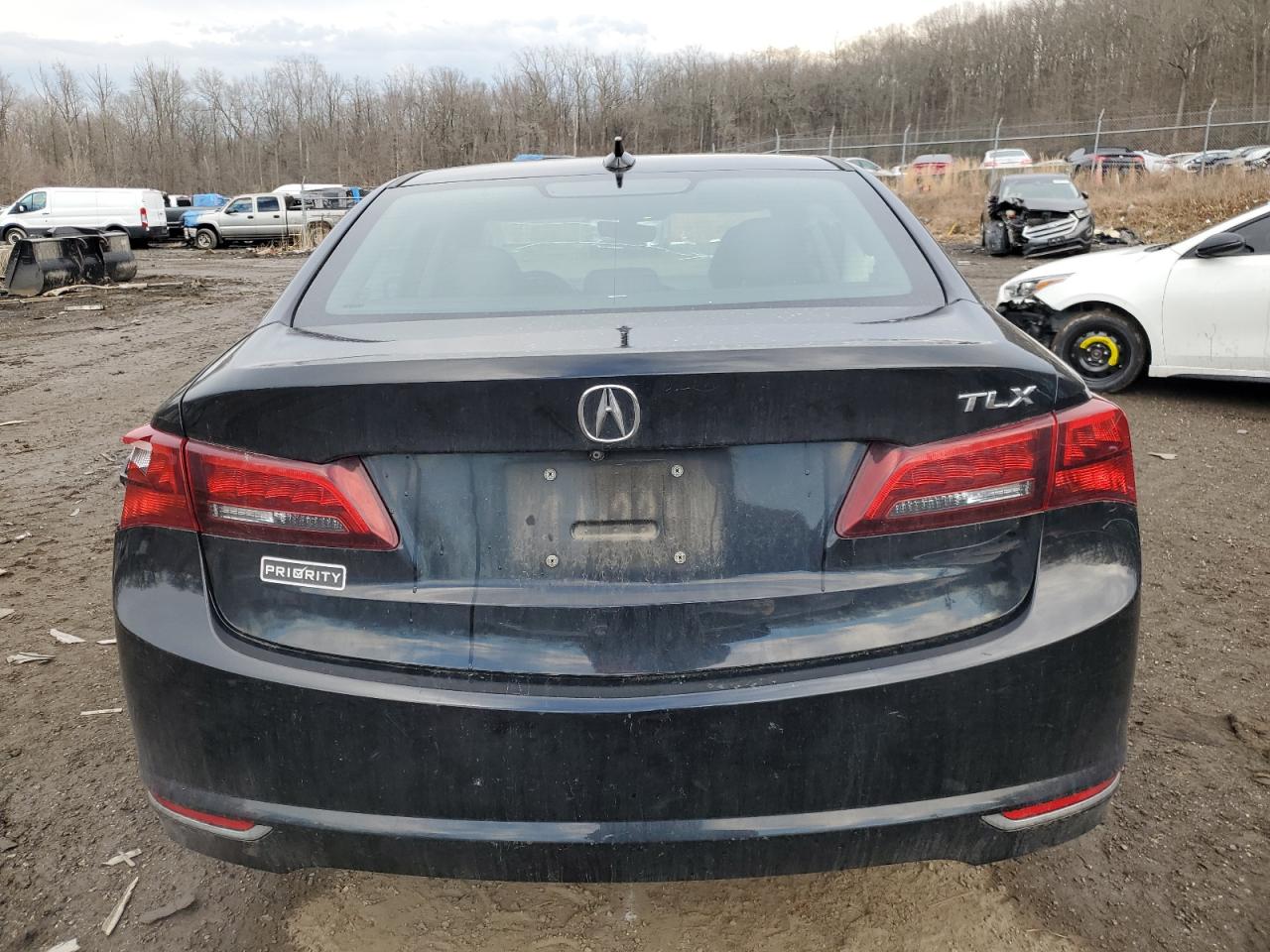 2017 Acura TLX VIN 19UUB1F51HA004909 Copart auction photo, side damage thumbnail 6