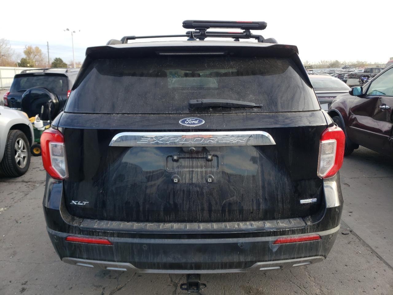 2020 Ford Explorer VIN 1FMSK8DH0LGC44370 Copart auction photo, front end / side damage thumbnail 6