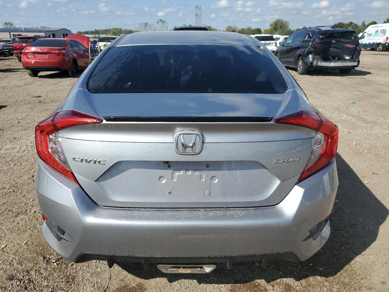 2019 Honda Civic VIN 2HGFC2F88KH572606 Copart auction photo, side damage thumbnail 6