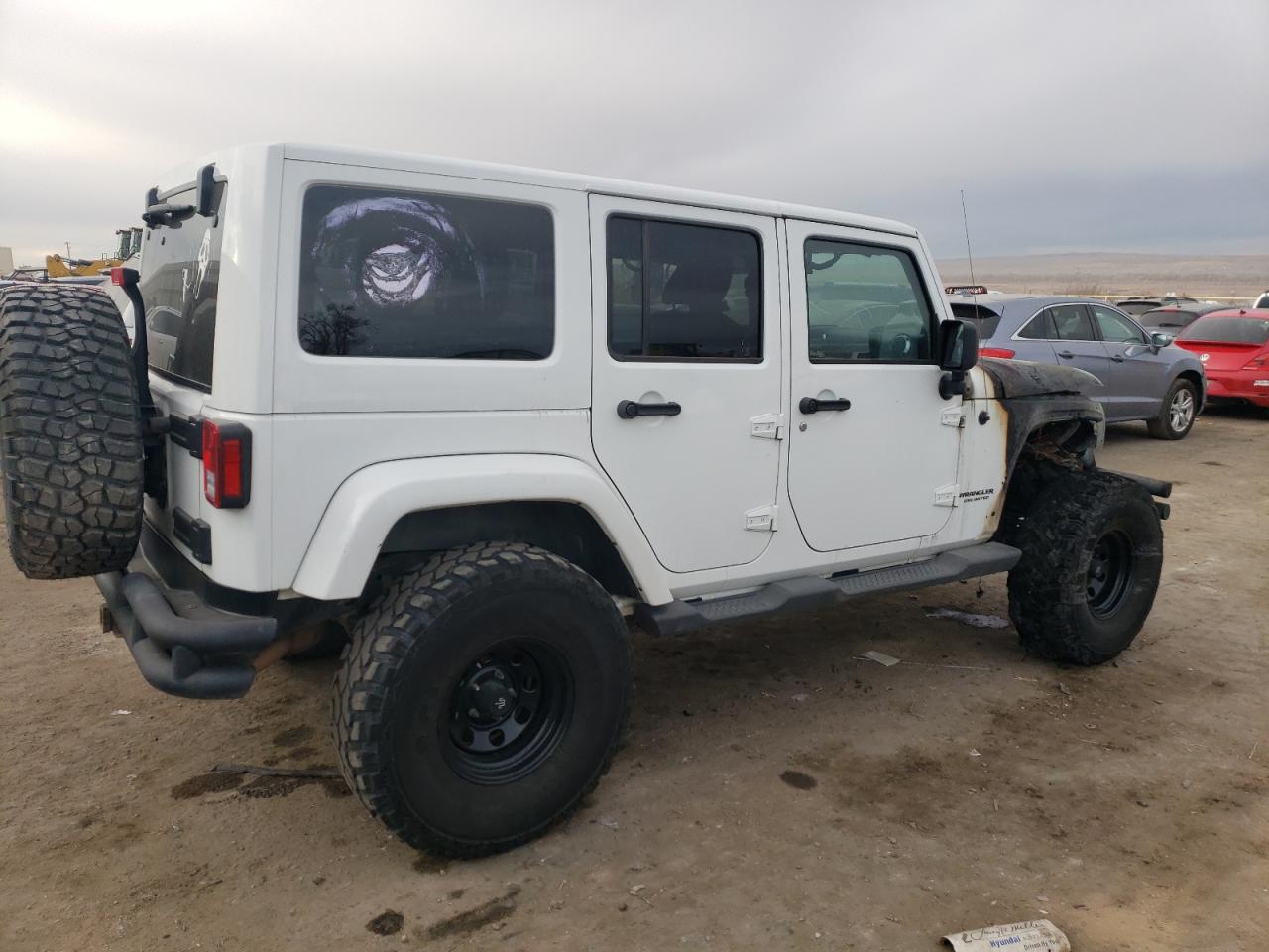 2011 Jeep Wrangler VIN 1J4HA5H11BL555514 Copart auction photo, burn - engine damage thumbnail 3