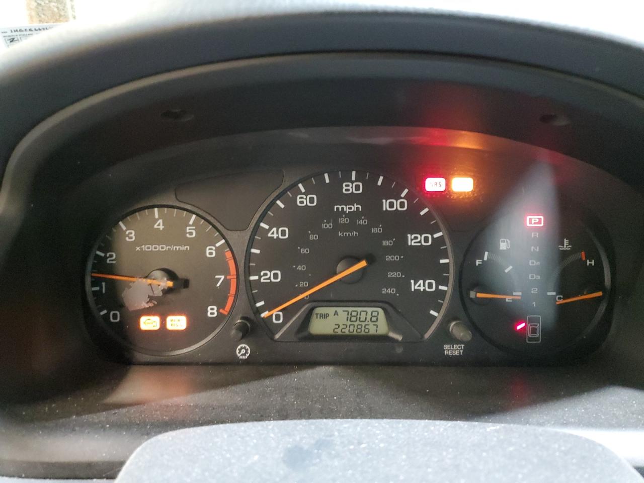 2000 Honda Accord VIN 1HGCG6676YA013794 Copart auction photo, front end / side damage thumbnail 9