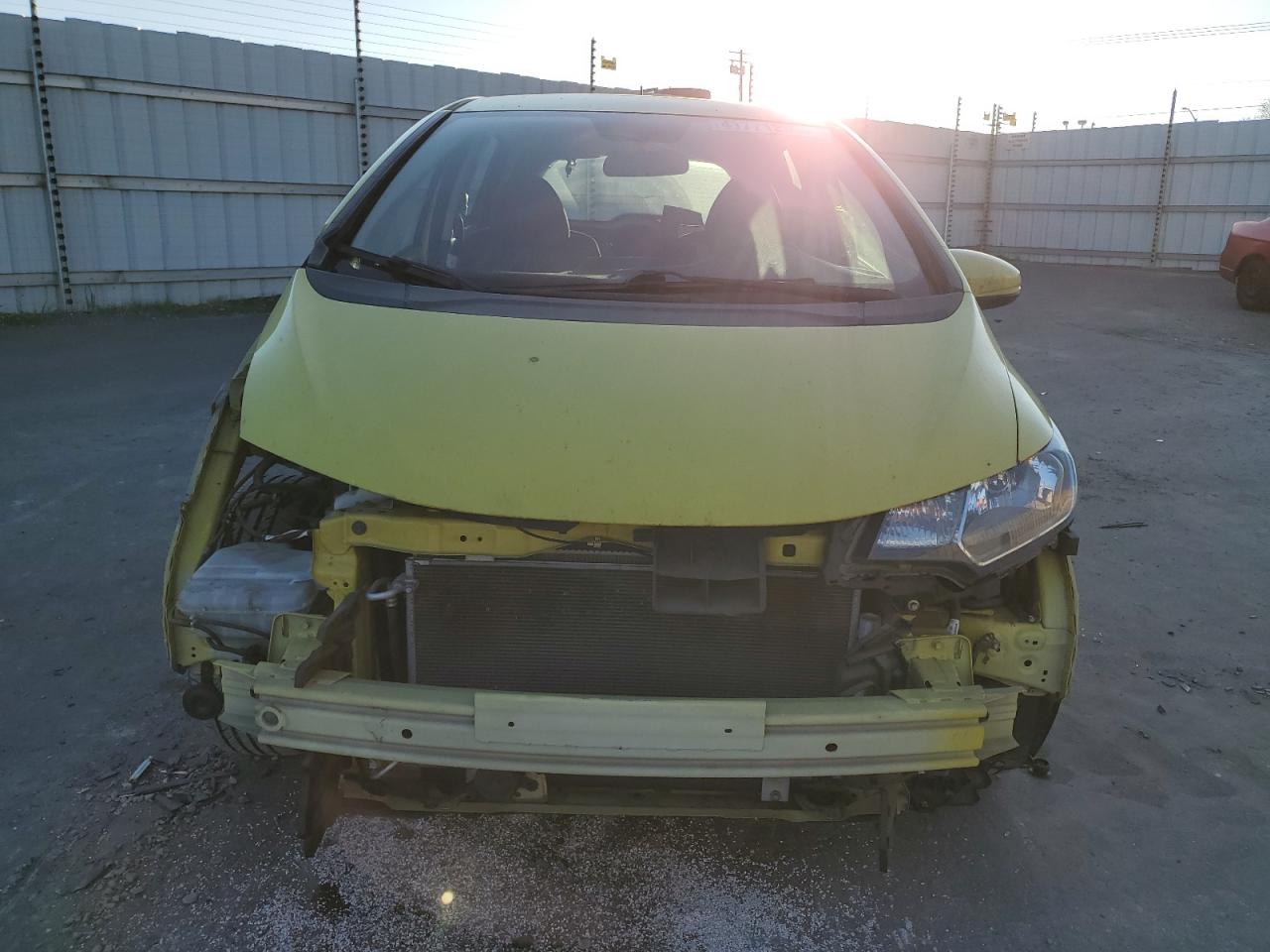 2015 Honda Fit VIN 3HGGK5G57FM759680 Copart auction photo, front end / side damage thumbnail 5