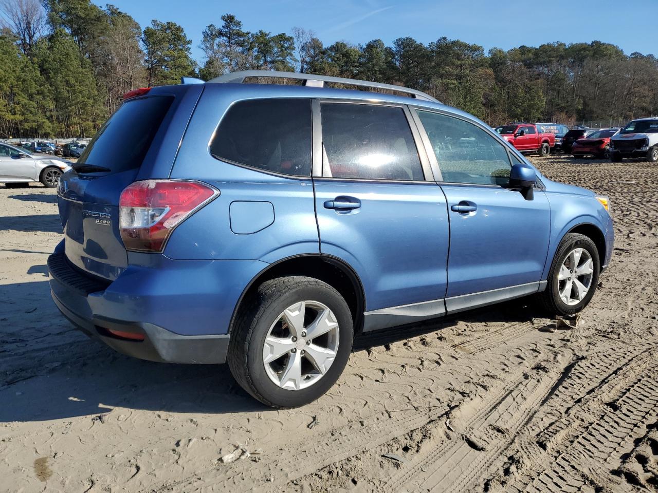 2016 Subaru Forester VIN JF2SJAFC3GH447559 Copart auction photo, side damage thumbnail 3