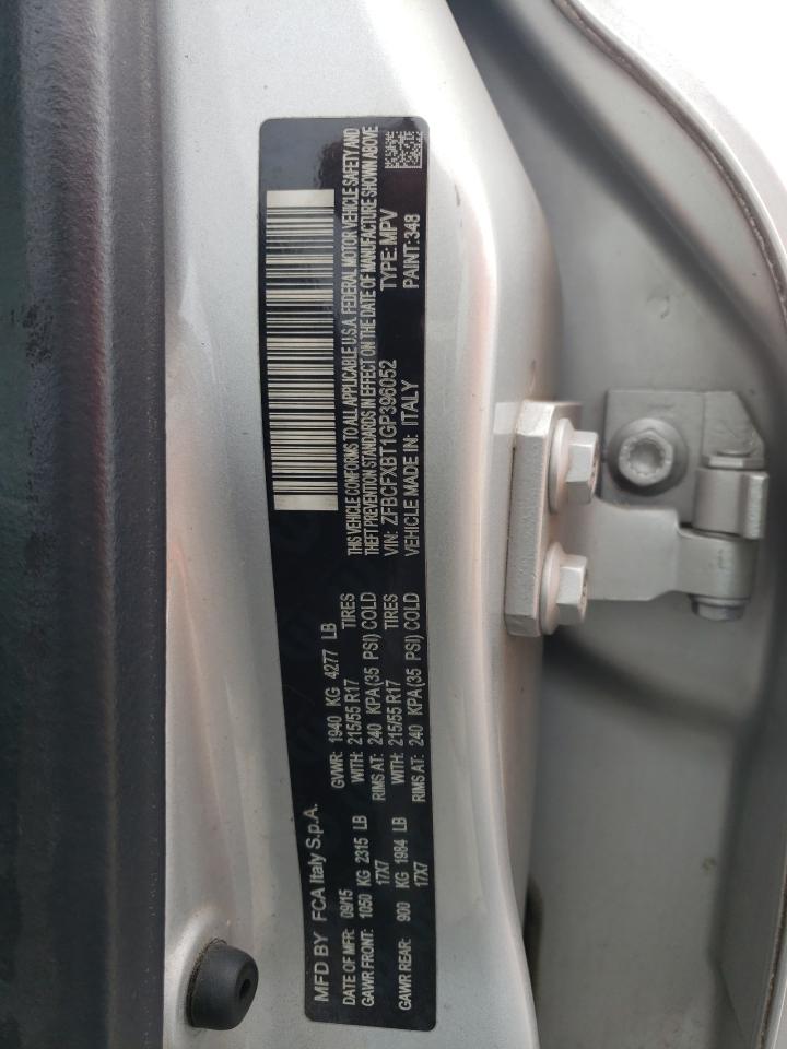 2016 Fiat 500 VIN ZFBCFXBT1GP396052 Copart auction photo, side / minor dent/scratches damage thumbnail 15