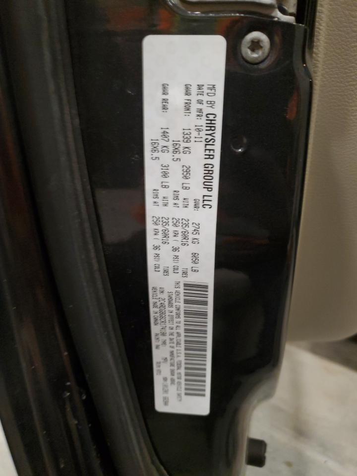 2012 Dodge Caravan VIN 2C4RDGBG6CR174180 Copart auction photo, front end damage thumbnail 14