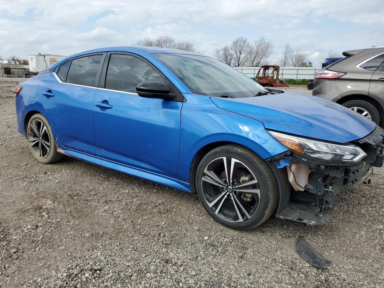 2021 Nissan Sentra VIN 3N1AB8DV7MY329604 Copart auction photo, front end / minor dent/scratches damage thumbnail 4