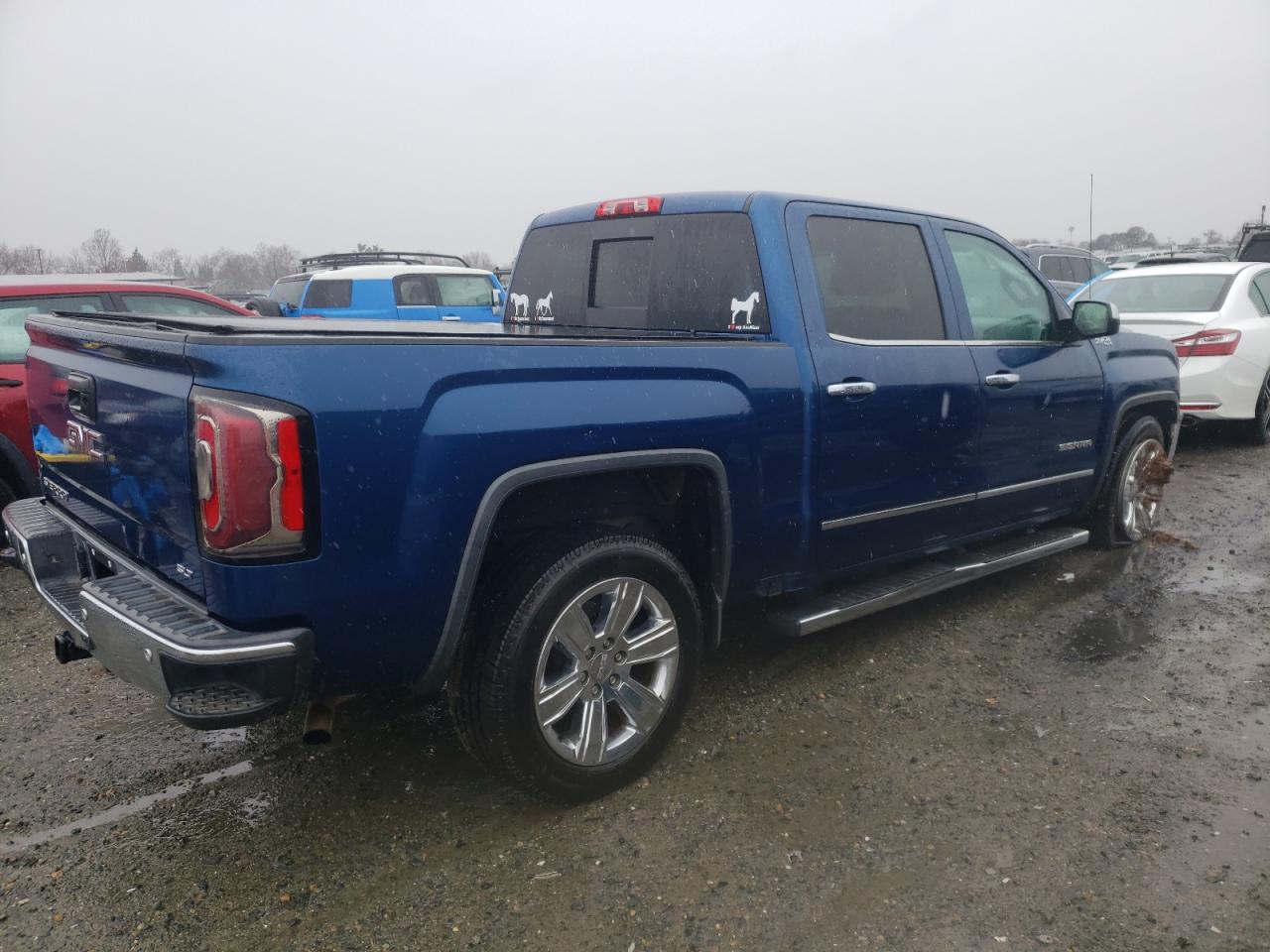 2016 GMC Sierra VIN 3GTU2NEC7GG385896 Copart auction photo, front end / side damage thumbnail 3