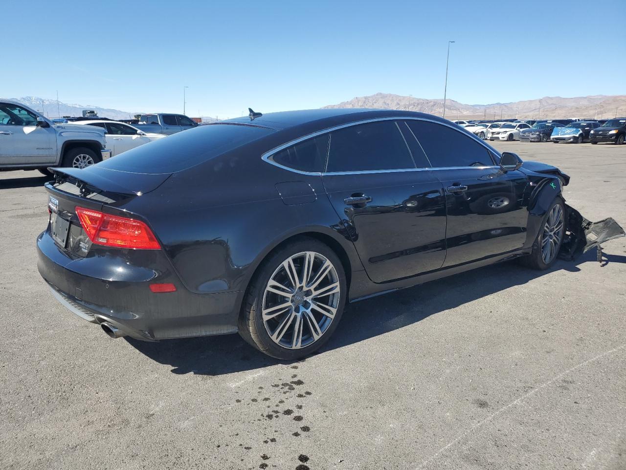 2014 Audi A7 VIN WAU2GAFC3EN159596 Copart auction photo, front end damage thumbnail 3