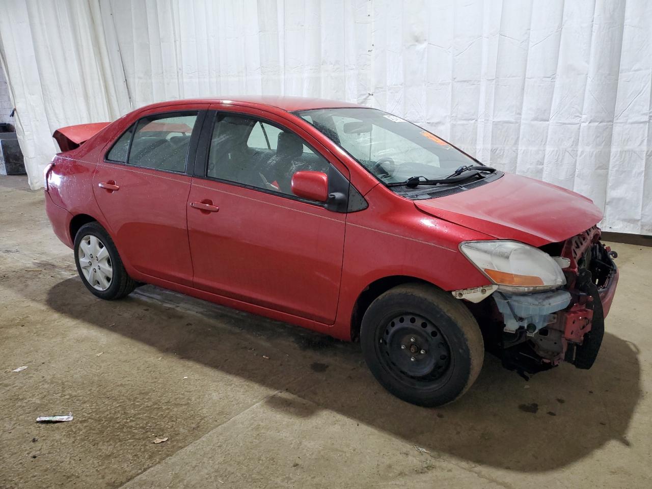 2010 Toyota Yaris VIN JTDBT4K34A1368014 Copart auction photo, rear end / front end damage thumbnail 4