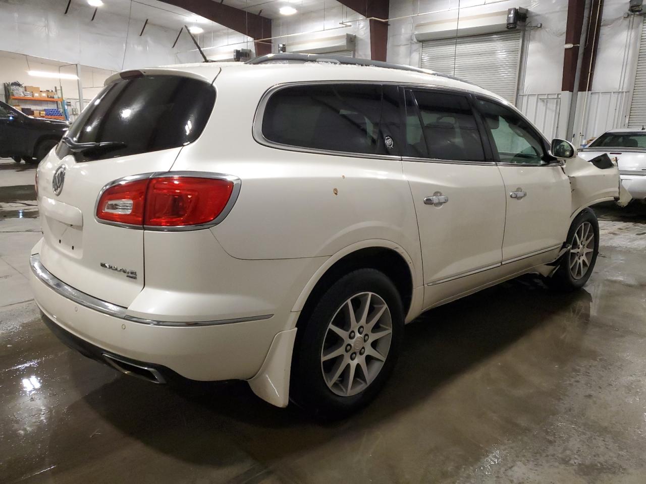 2014 Buick Enclave VIN 5GAKVBKD7EJ236928 Copart auction photo, front end / side damage thumbnail 3