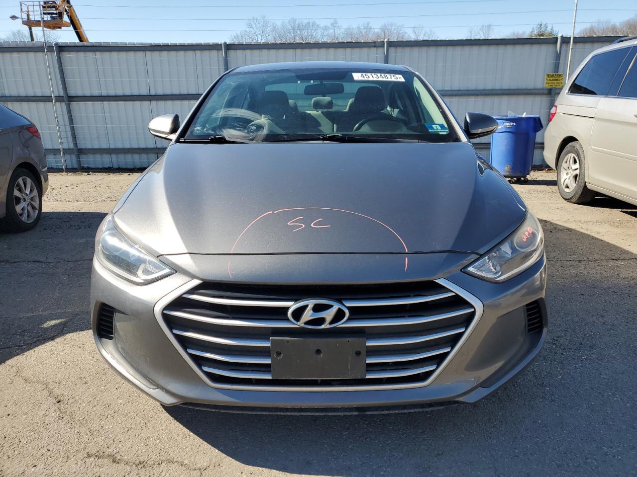 2018 Hyundai Elantra VIN 5NPD74LF9JH281157 Copart auction photo, side damage thumbnail 5
