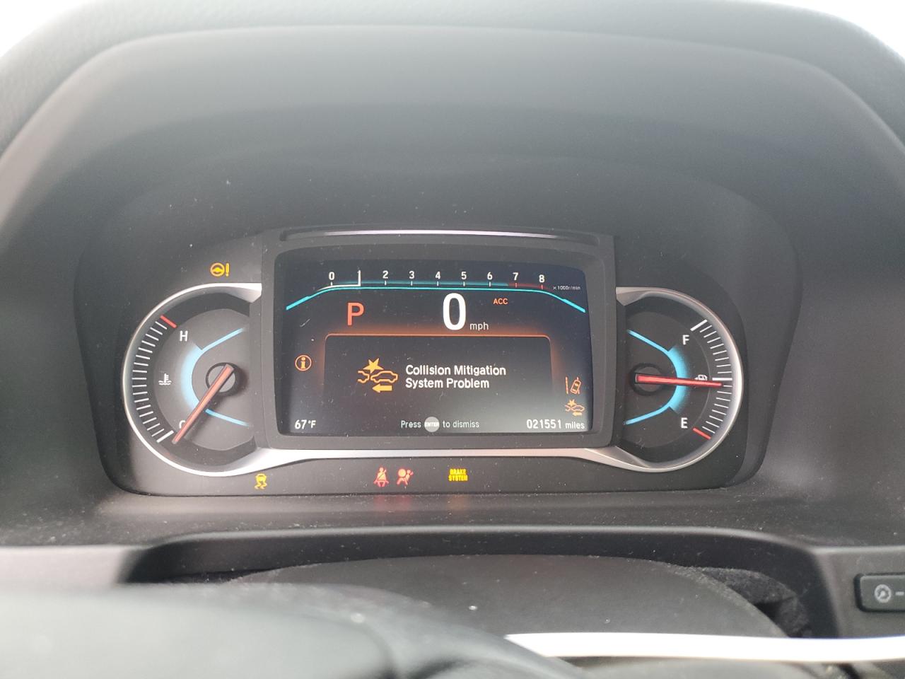 2021 Honda Passport VIN 5FNYF7H55MB007768 Copart auction photo, front end damage thumbnail 9
