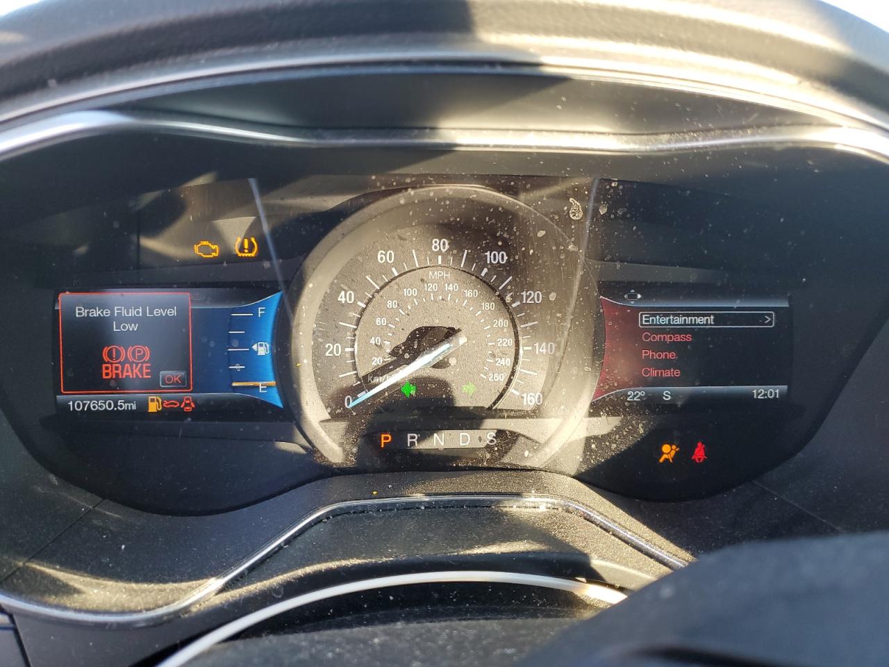 2016 Ford Fusion VIN 3FA6P0T99GR163875 Copart auction photo, front end / undercarriage damage thumbnail 9