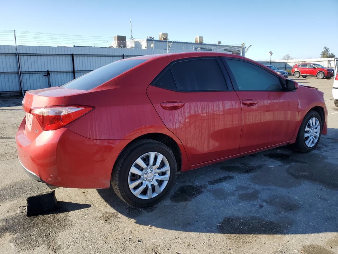 2017 Toyota Corolla VIN 5YFBURHE3HP693956 Copart auction photo, front end / side damage thumbnail 3