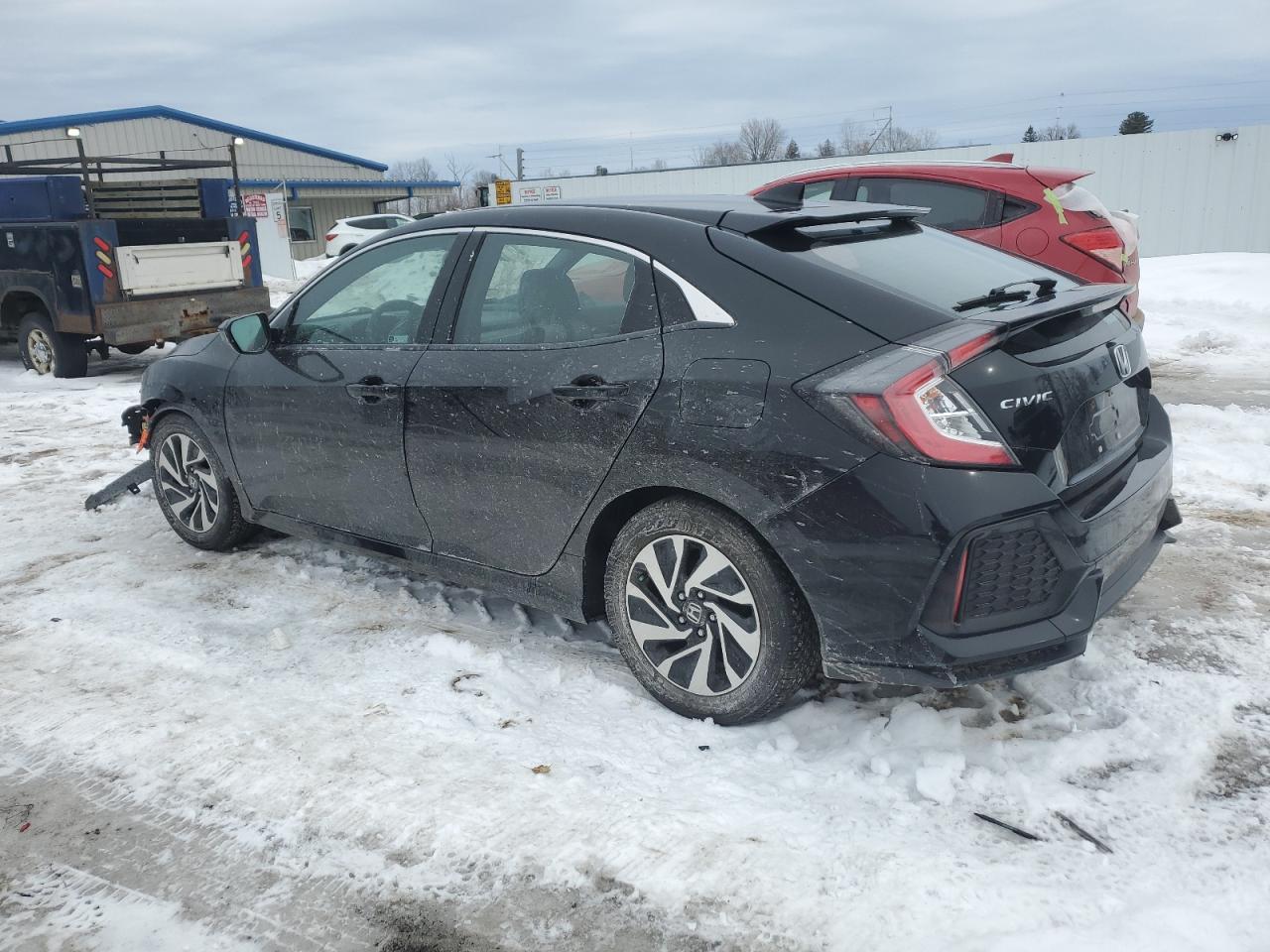 2018 Honda Civic VIN SHHFK7H3XJU417283 Copart auction photo, front end / side damage thumbnail 2