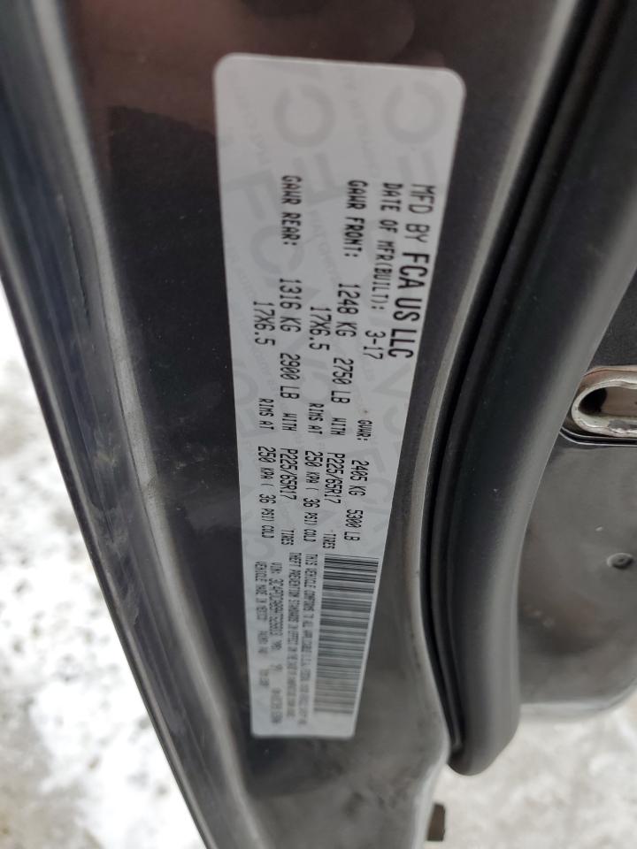 2017 Dodge Journey VIN 3C4PDCAB9HT626813 Copart auction photo, all over damage thumbnail 14