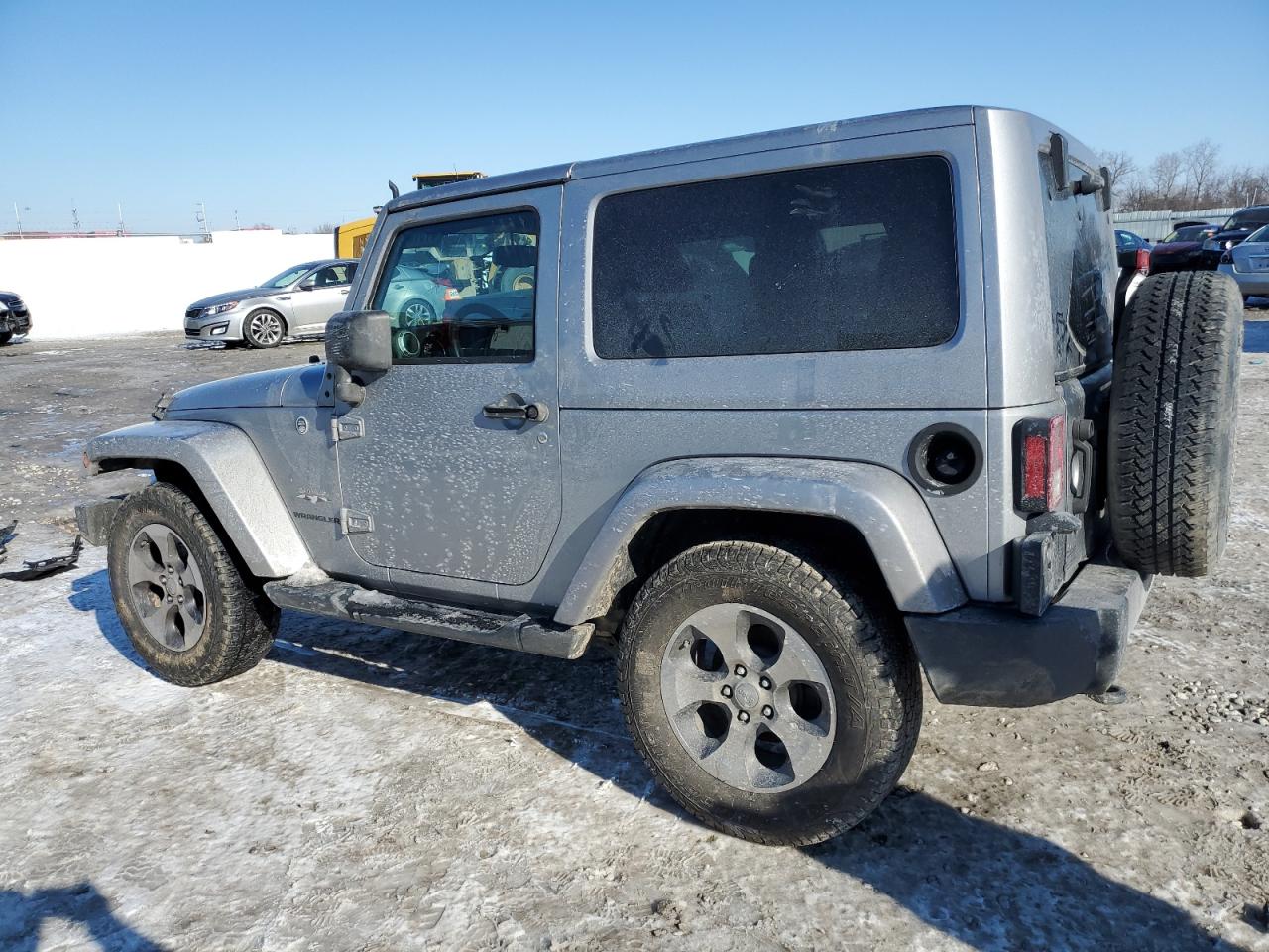 2017 Jeep Wrangler VIN 1C4AJWBG9HL734693 Copart auction photo, rear end damage thumbnail 2