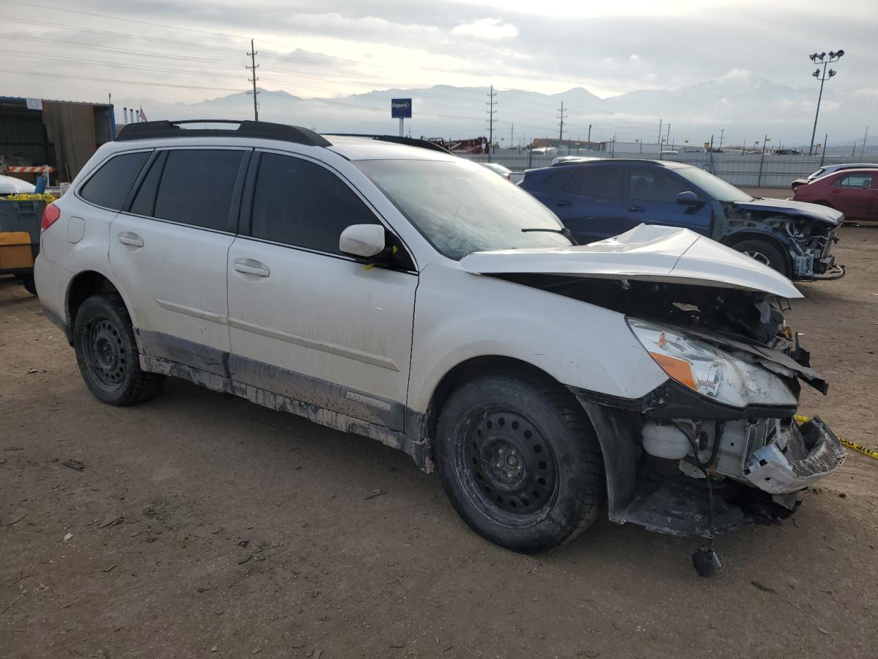 2012 Subaru Outback VIN 4S4BRDKC0C2260089 Copart auction photo, front end / side damage thumbnail 4
