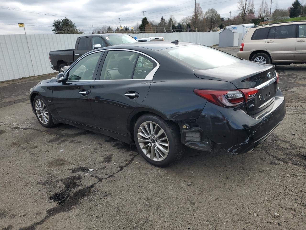 2018 Infiniti Q50 VIN JN1EV7AR3JM444404 Copart auction photo, side damage thumbnail 2