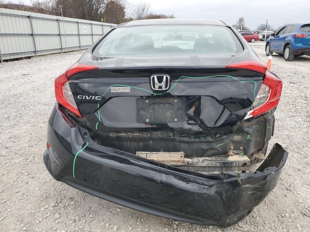 2016 Honda Civic VIN 19XFC2F54GE065032 Copart auction photo, rear end / front end damage thumbnail 6