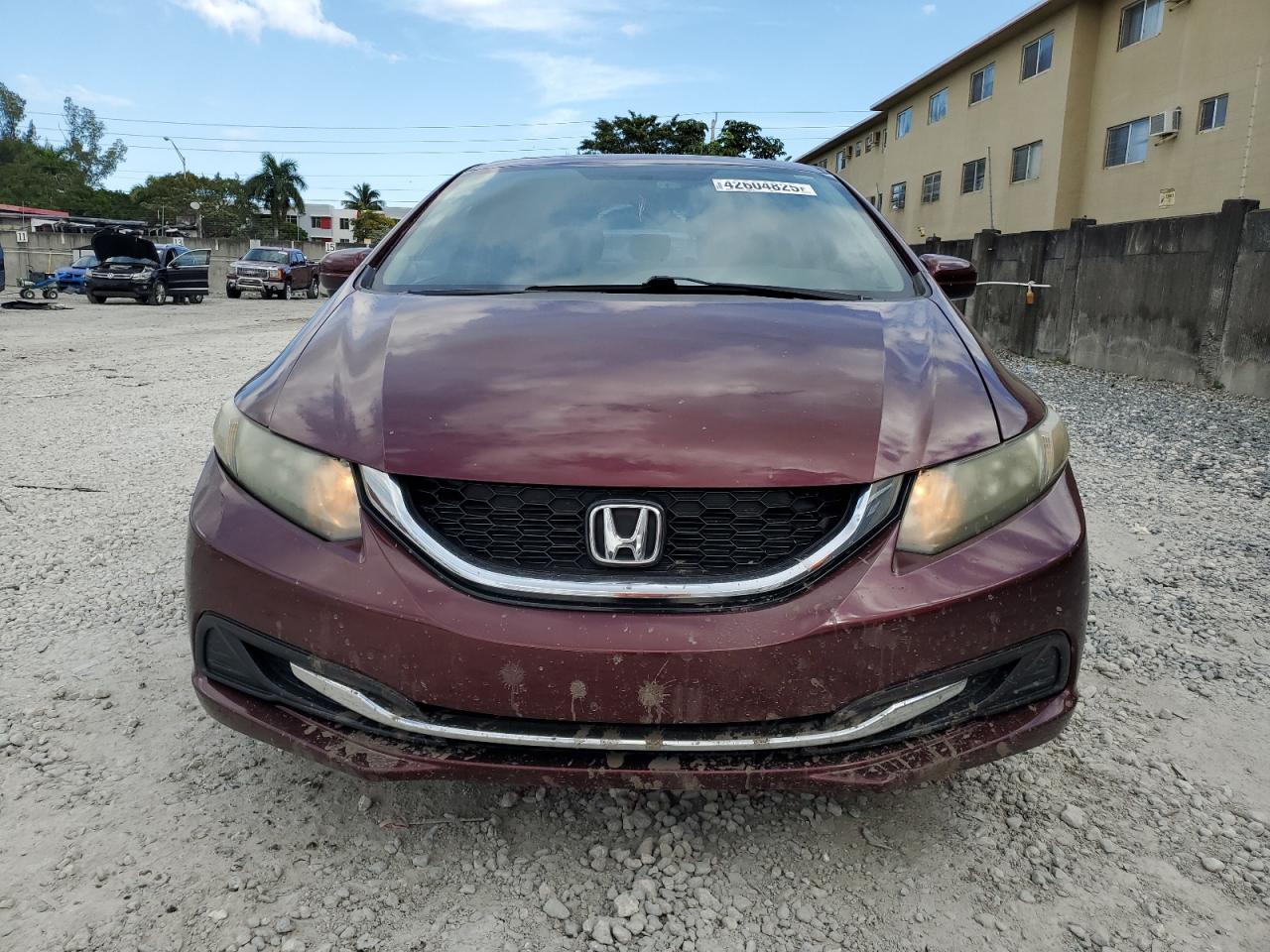 2014 Honda Civic VIN 19XFB2F85EE022412 Copart auction photo, undercarriage / all over damage thumbnail 5