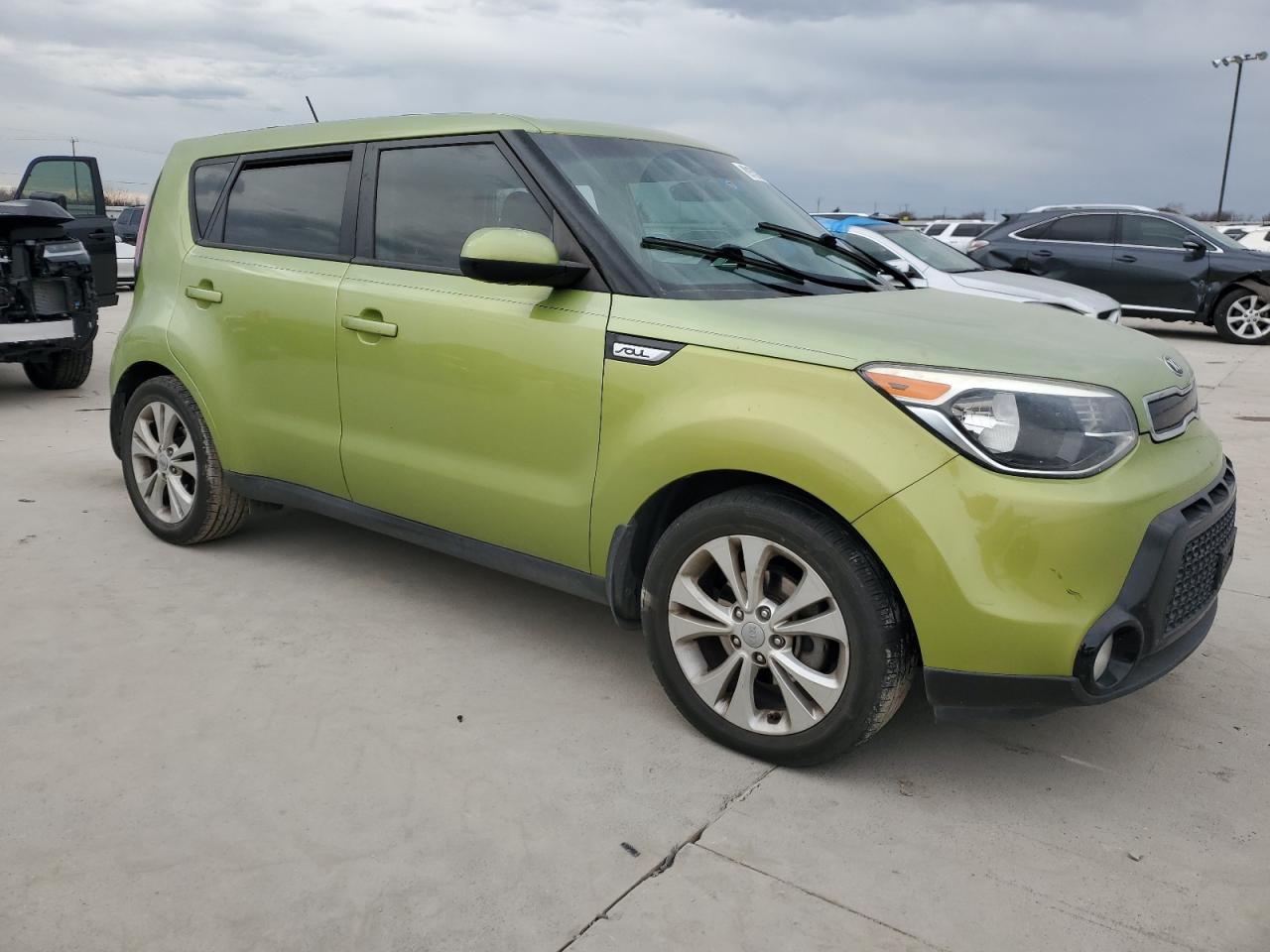 2016 KIA Soul VIN KNDJP3A58G7836183 Copart auction photo, front end / hail damage thumbnail 4