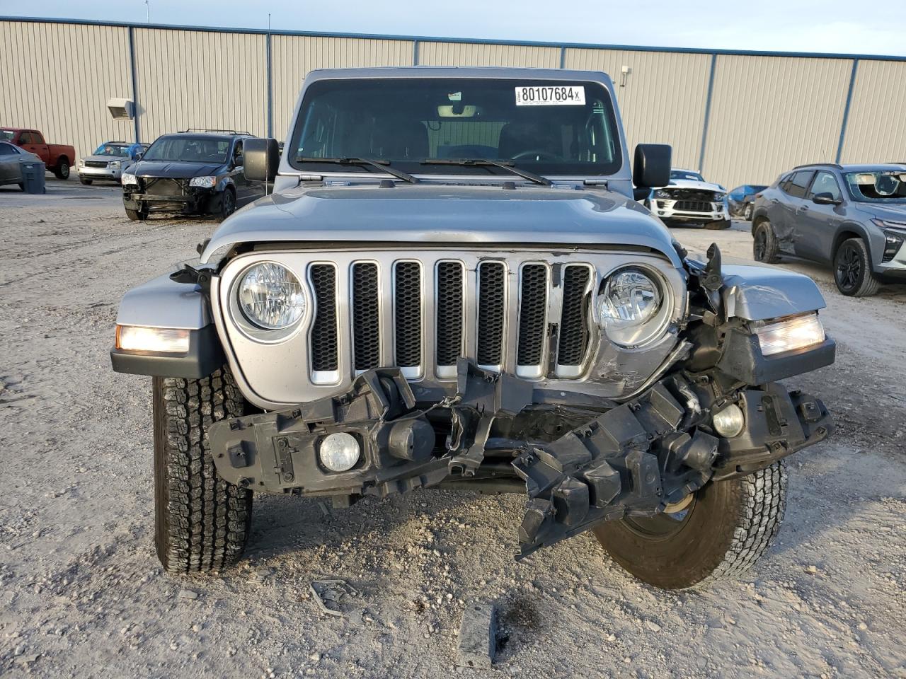 2019 Jeep Wrangler VIN 1C4HJXEG3KW548590 Copart auction photo, front end damage thumbnail 5